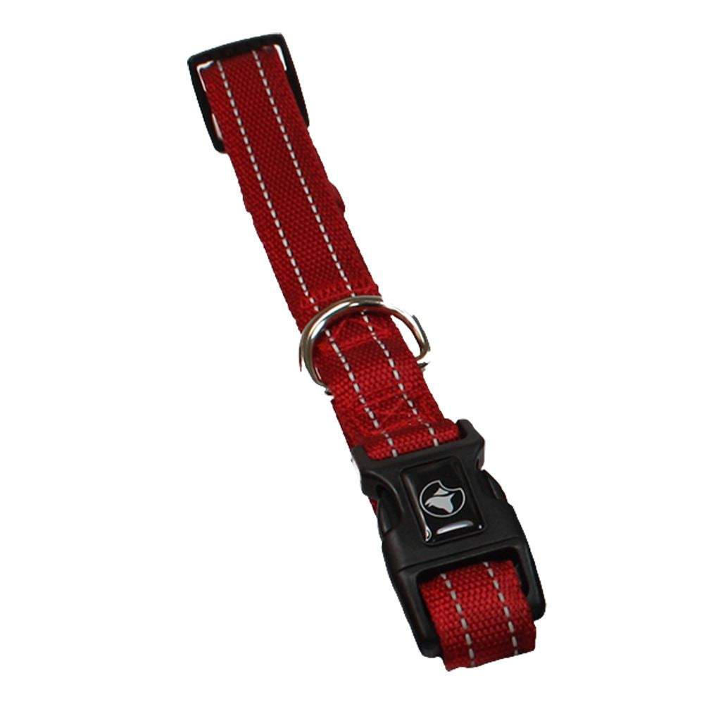 croci-soft-reflective-collier-chien-nylon-rouge-35-55 image 3