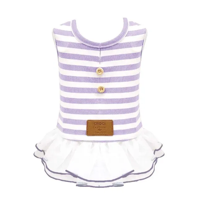 croci-provence-robe-pour-chien-lilas-45-cm-lastique image 1