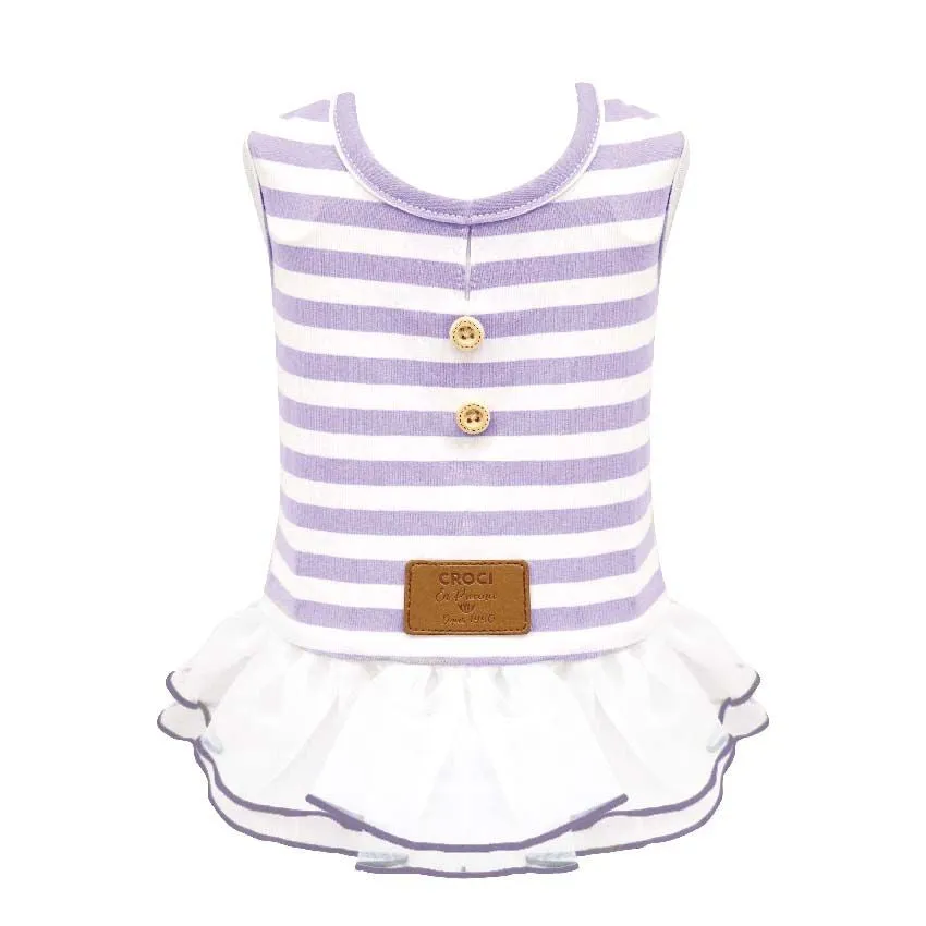 croci-provence-robe-pour-chien-lilas-45-cm-lastique image 1
