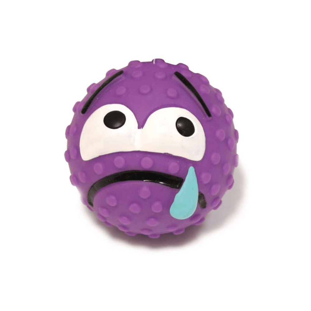 croci-dog-toys-vinyl-emoticon-ball-jouet-chien-6-5-cm-assorti image 2