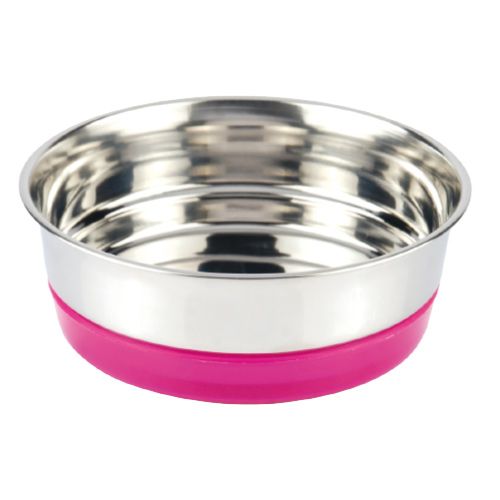 croci-fluo-gamelle-inox-chien-chat-470-ml-bleue image 1