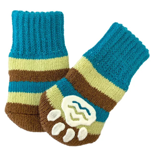croci-chaussettes-chien-antid-rapantes-vertes-25-75-mm image 1