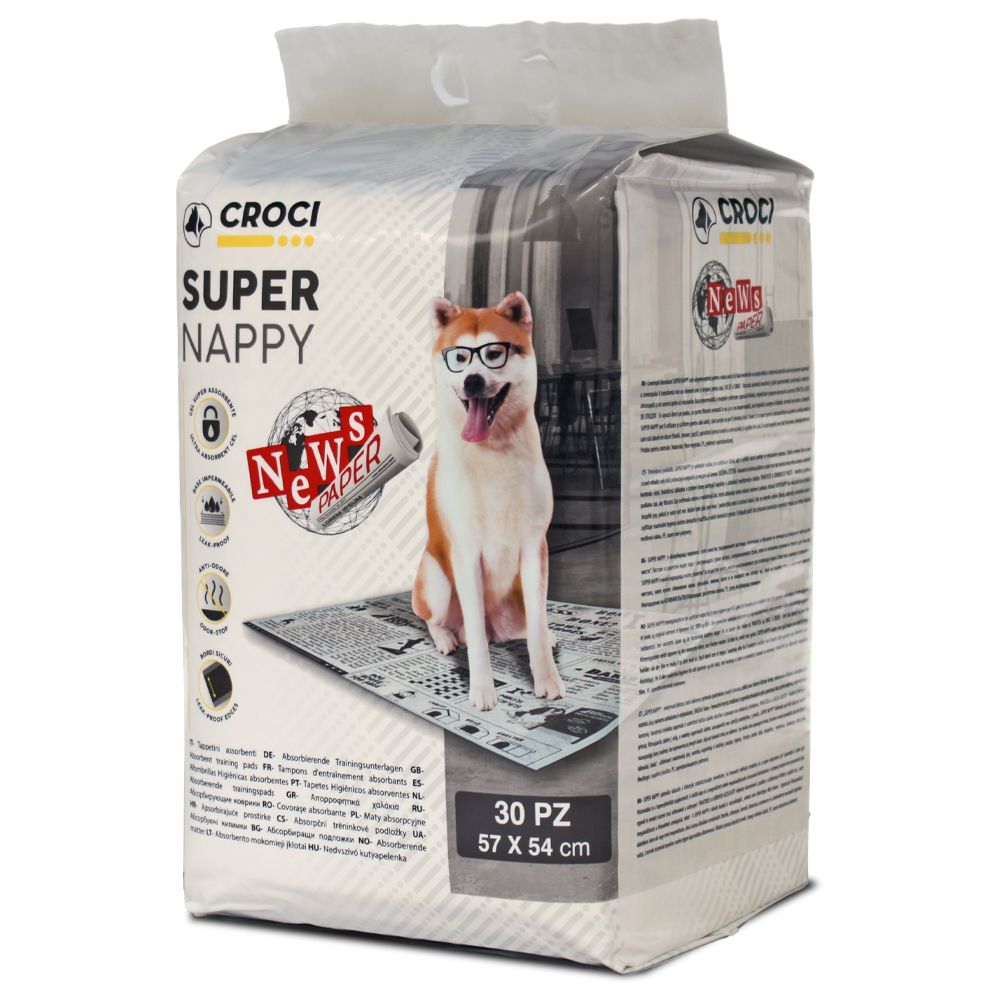 croci-super-nappy-tapis-chien-journal-57x54-cm-30-pi-ces image 6