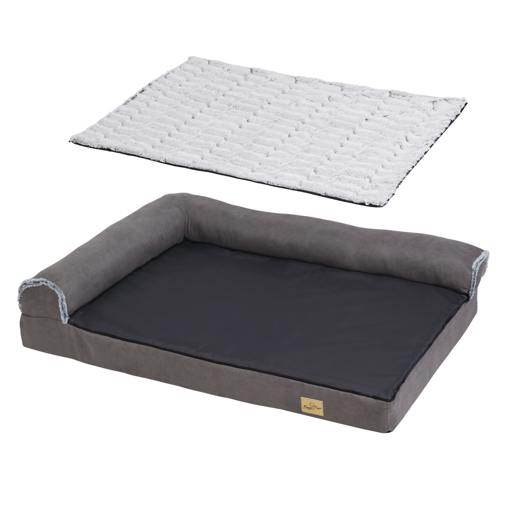 bingopaw-dog-bed-panier-chien-xxl-135x100x28cm-m-moire image 1