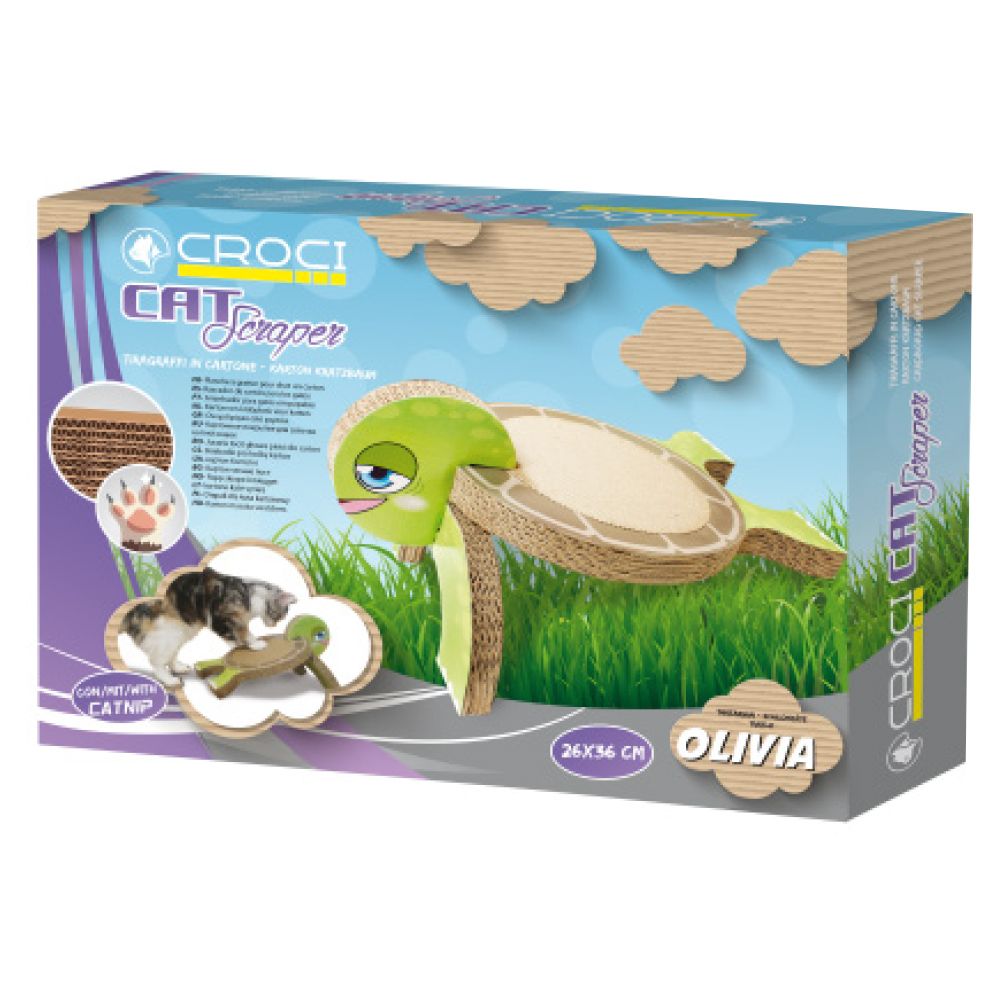 croci-olivia-turtle-griffoir-chat-carton-tortue image 2