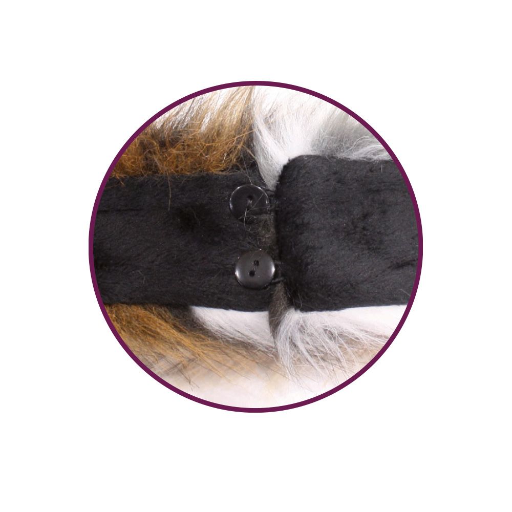 croci-logan-col-chien-peluche-velours-30-cm image 2