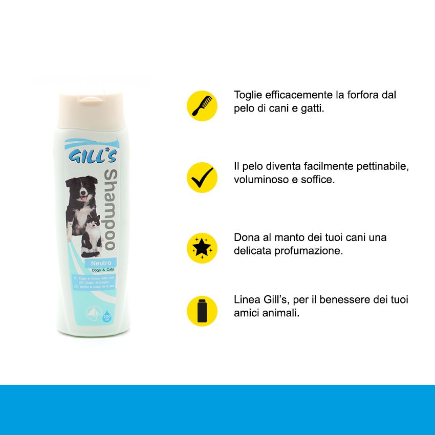 croci-gill-s-neutral-shampoing-chien-200-ml-anti-pelliculaire image 3