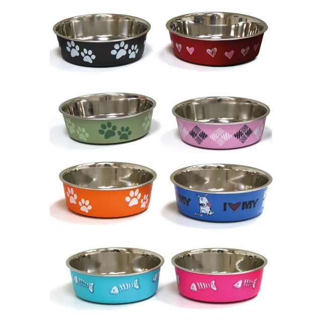 croci-roxy-gamelle-chien-chat-acier-450-ml-antid-rapante image 1