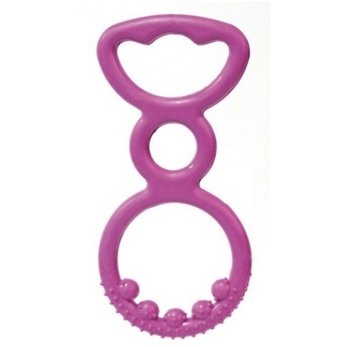 croci-dog-toys-jouet-pour-chien-caoutchouc-fuchsia-19-cm image 1