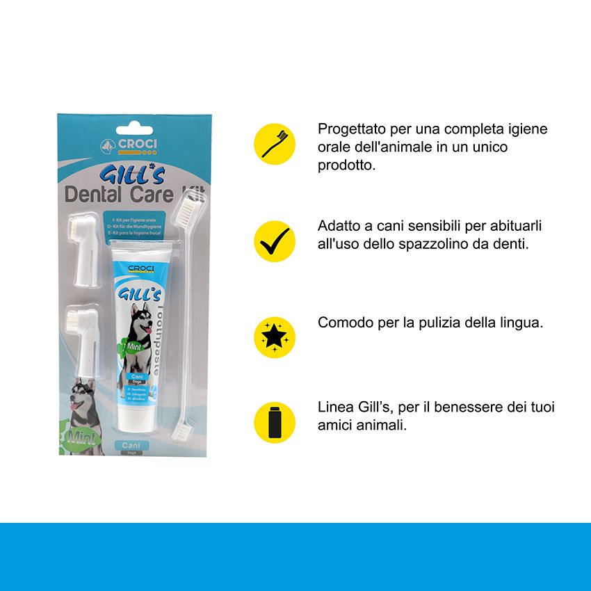 croci-gill-s-kit-dental-care-dentifrice-chien-menthe-100-ml image 2