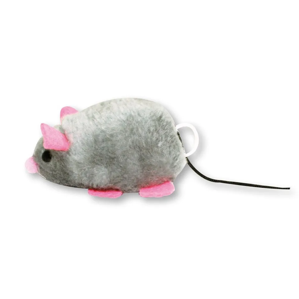 croci-tremolino-jouet-chat-souris-vibrante-grise-8-cm-sans-pile image 1
