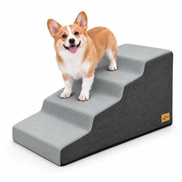 bingopaw-escalier-chien-4-marches-49-5-cm-mousse image 1