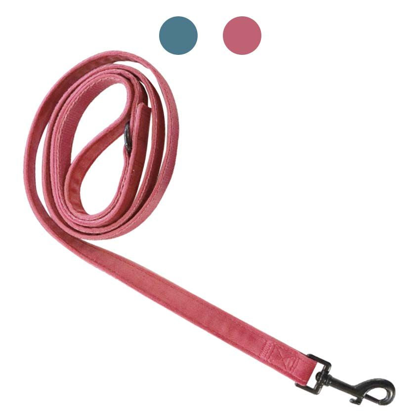 croci-velour-laisse-chien-velours-rose-150-cm image 1