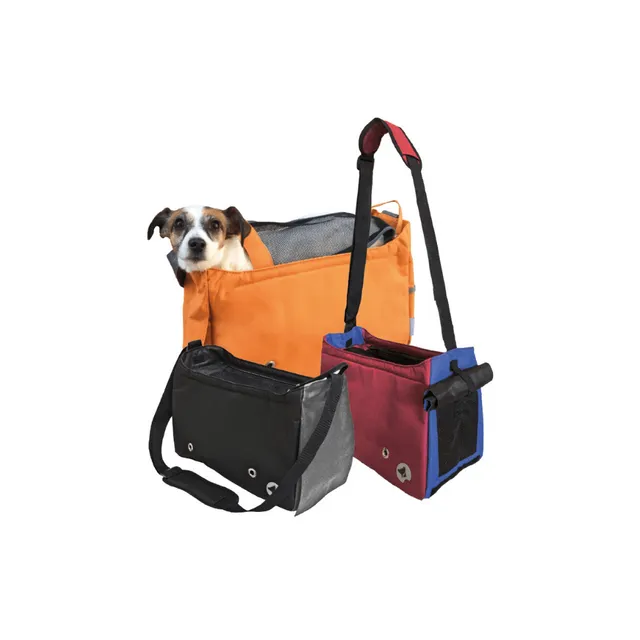croci-megan-sac-transport-chien-chat-nylon-bordeaux image 1