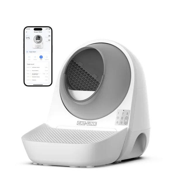 catlink-scooper-luxury-pro-x-liti-re-automatique-avec-rampe-blanche image 1
