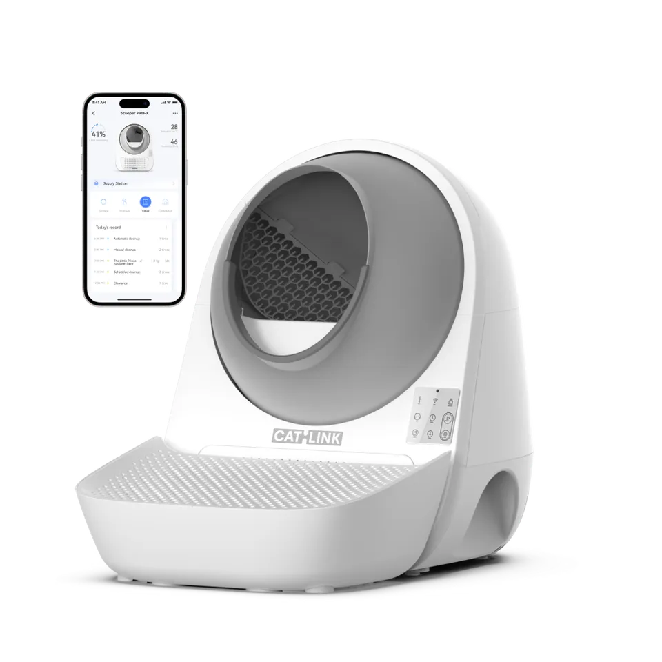 catlink-scooper-luxury-pro-x-liti-re-automatique-avec-rampe-blanche image 1