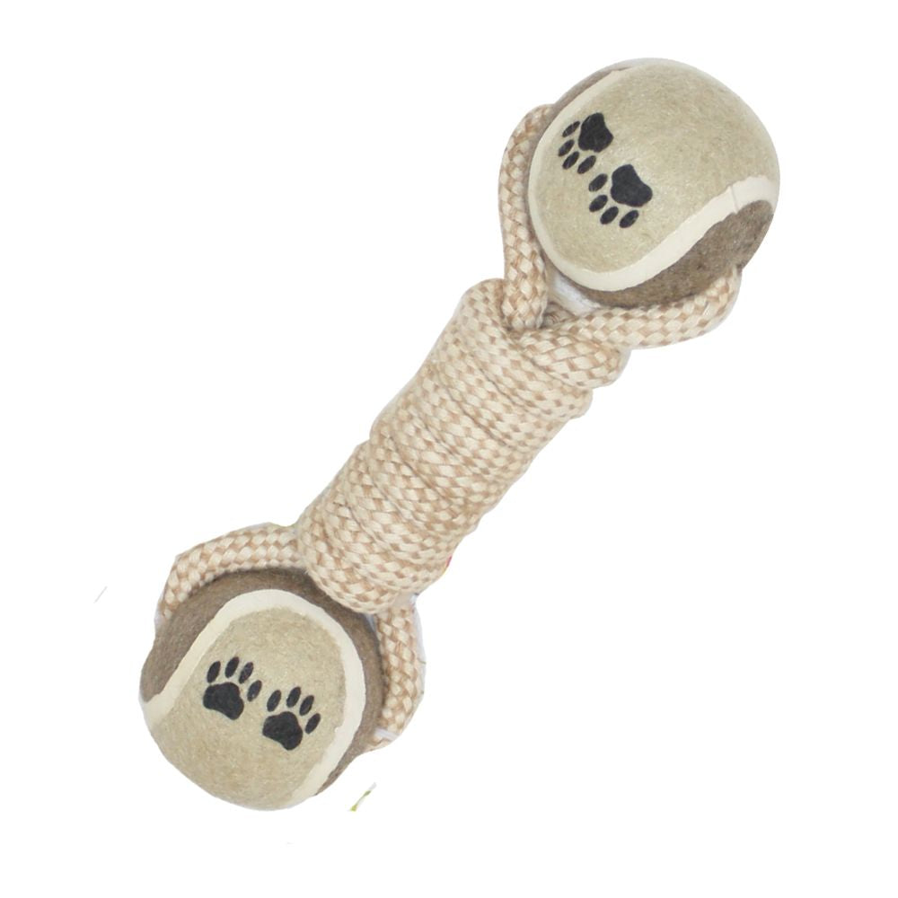 croci-cotonosso-eco-jouet-chien-corde-coton-balles-tennis image 1