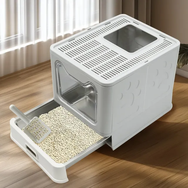 bingopaw-cat-supplies-bac-liti-re-xxl-inox-ferm-48-5cm image 1