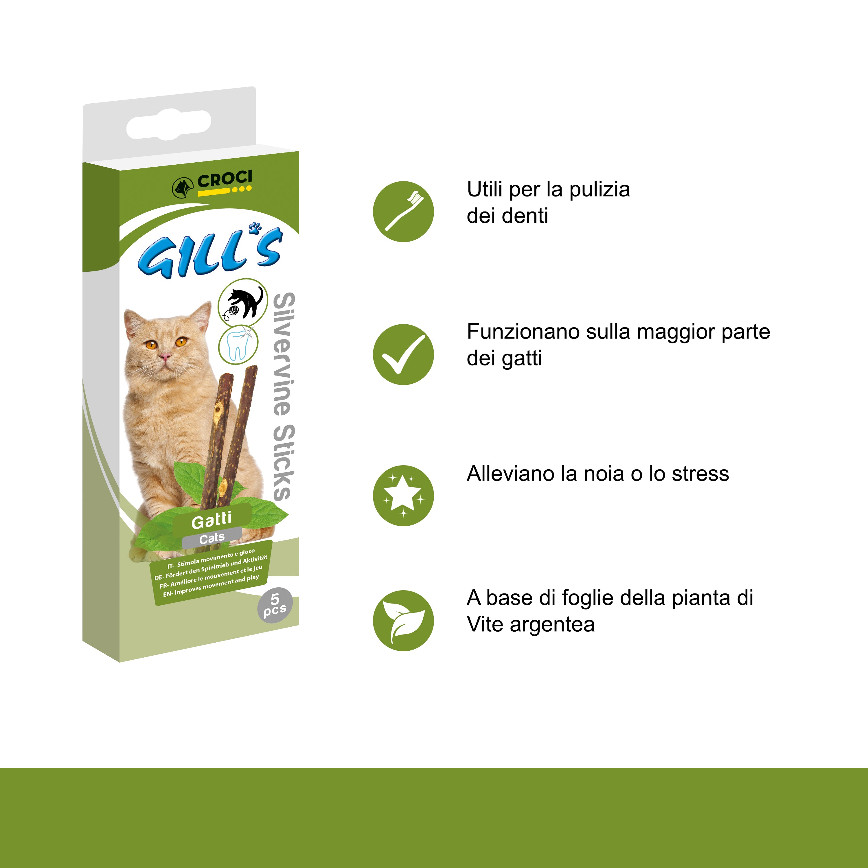 croci-gill-s-silvervine-b-tonnets-chat-matatabi-dents image 3