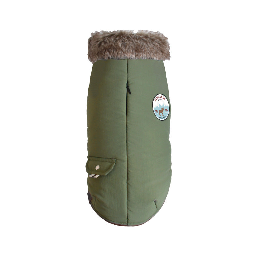 croci-finlande-manteau-chien-matelass-gps-bordeaux-m image 2