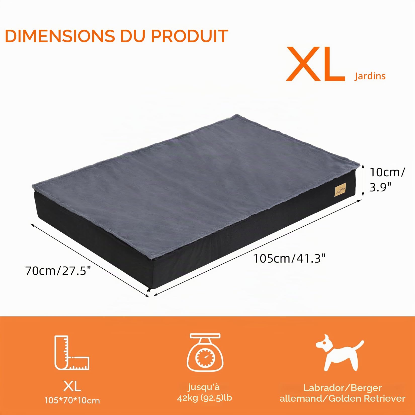 bingopaw-dog-bed-panier-chien-xl-orthop-dique-105x70-lavable image 5