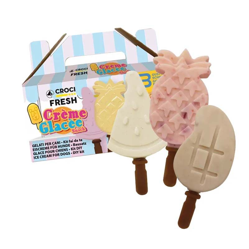 croci-kit-glace-chien-6-sachets-moules-fraise-lait image 1