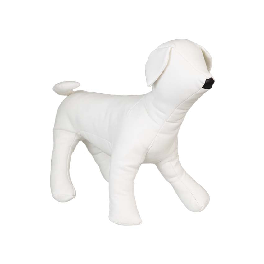 croci-mannequin-chien-simili-cuir-blanc-30-cm image 3