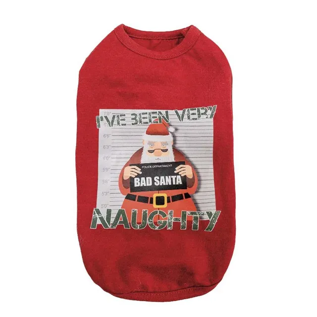 croci-naughty-santa-t-shirt-chien-no-l-rouge-30-cm image 1