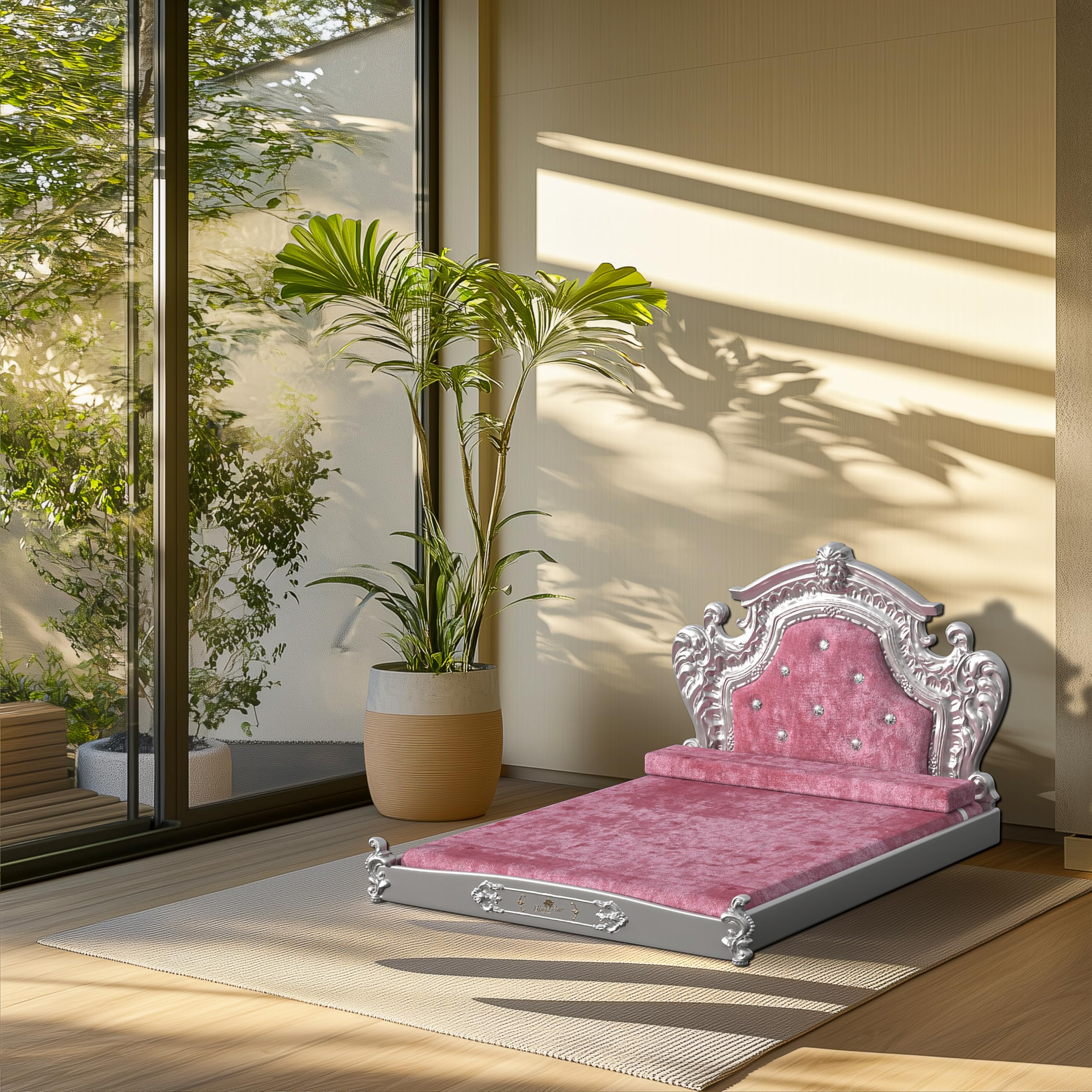 bingopaw-pet-sofa-canap-chien-baroque-rose-l-95-5-cm image 3