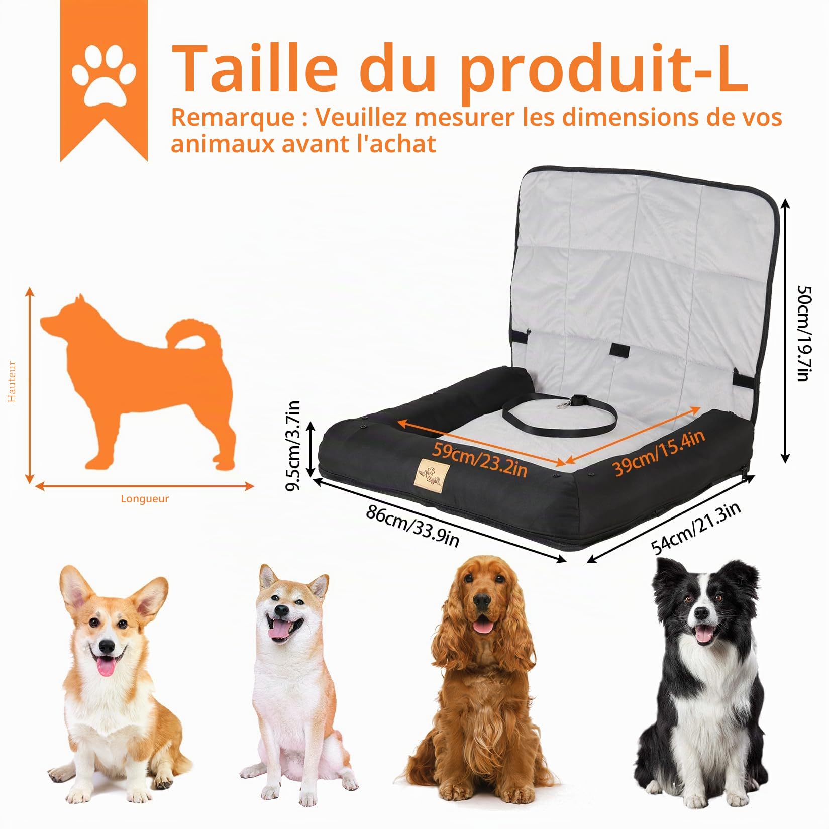 bingopaw-pet-stroller-si-ge-auto-chien-l-85x60cm-imperm-able image 2