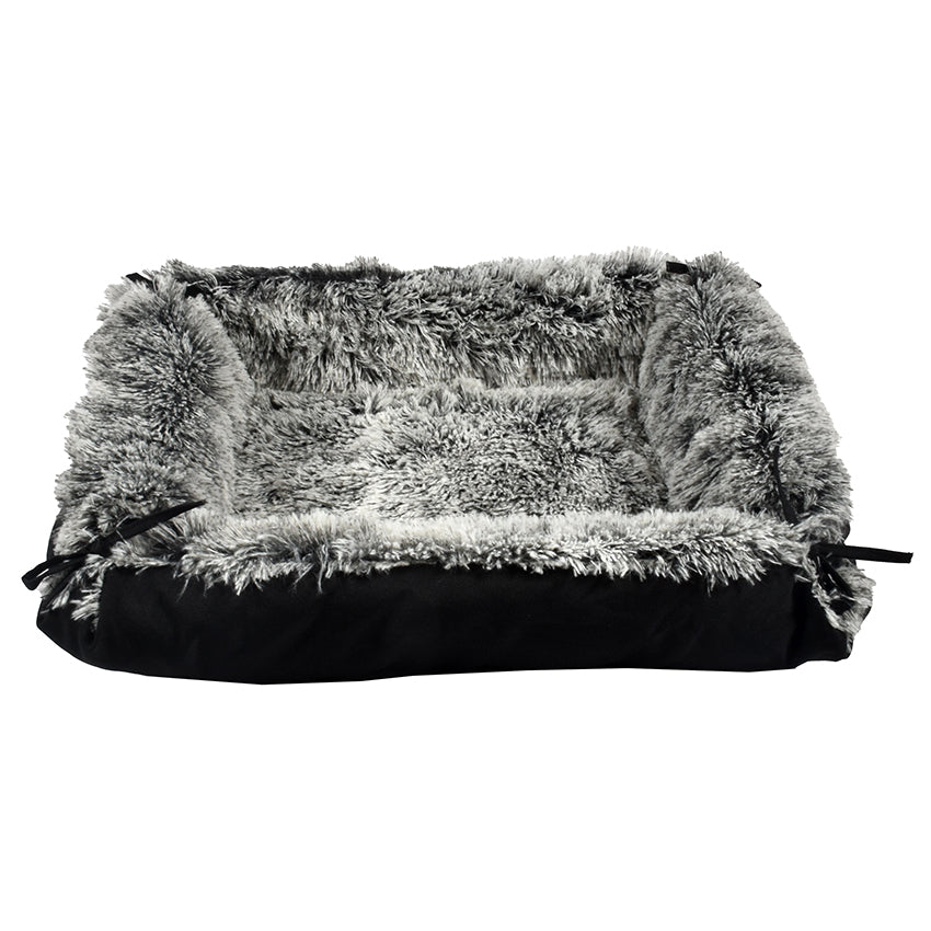 croci-bobby-poilu-matelas-chien-beige-75x65-cm-2-en-1 image 2