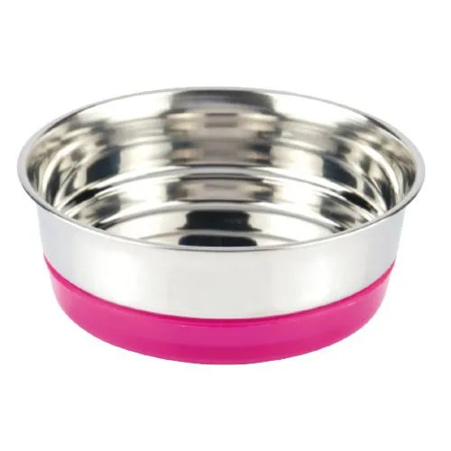 croci-fluo-gamelle-inox-chien-chat-470-ml-bleue image 1