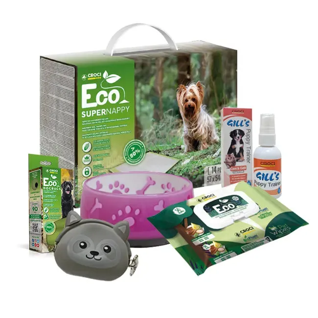croci-kit-accessoires-chiot-tapis-lingettes-sacs image 1