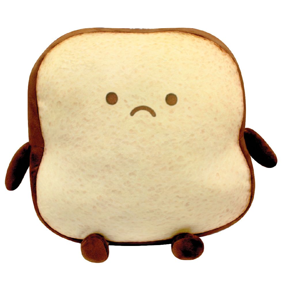 croci-toast-coussin-animal-peluche-doux-40x40x18-cm image 2