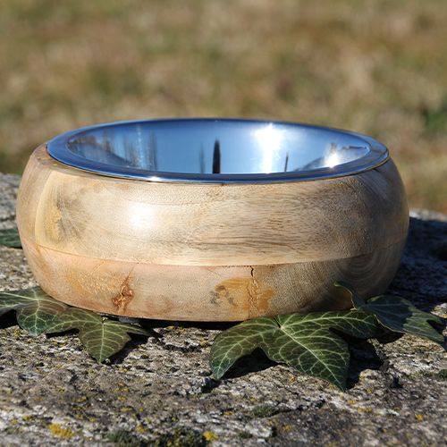 croci-gryfino-gamelle-chien-bois-inox-370-ml image 4