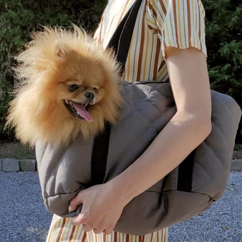 croci-bobby-promenade-sac-transport-chien-marron-50x32x30-cm image 7