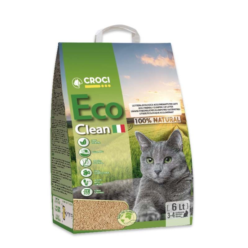croci-eco-clean-liti-re-v-g-tale-chat-agglom-rante-6-litres image 1
