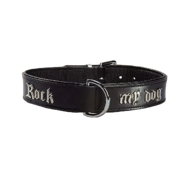 croci-bobby-rock-my-dog-collier-chien-similicuir-noir-55-cm image 1