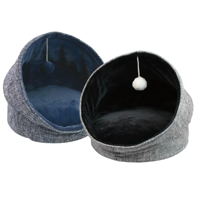 croci-glam-igloo-niche-chat-44x44x48-cm-balle image 1