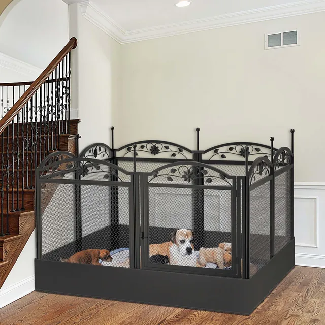bingopaw-playpen-fence-parc-chien-xxl-126x126x80cm-pliable image 1