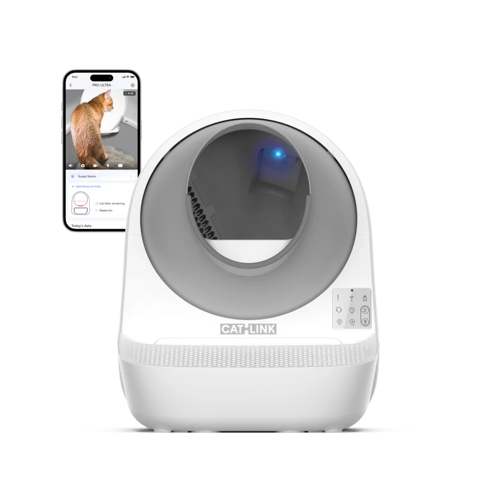 catlink-scooper-pro-ultra-liti-re-autonettoyante-ramp-set-cam-ra-13-l image 1