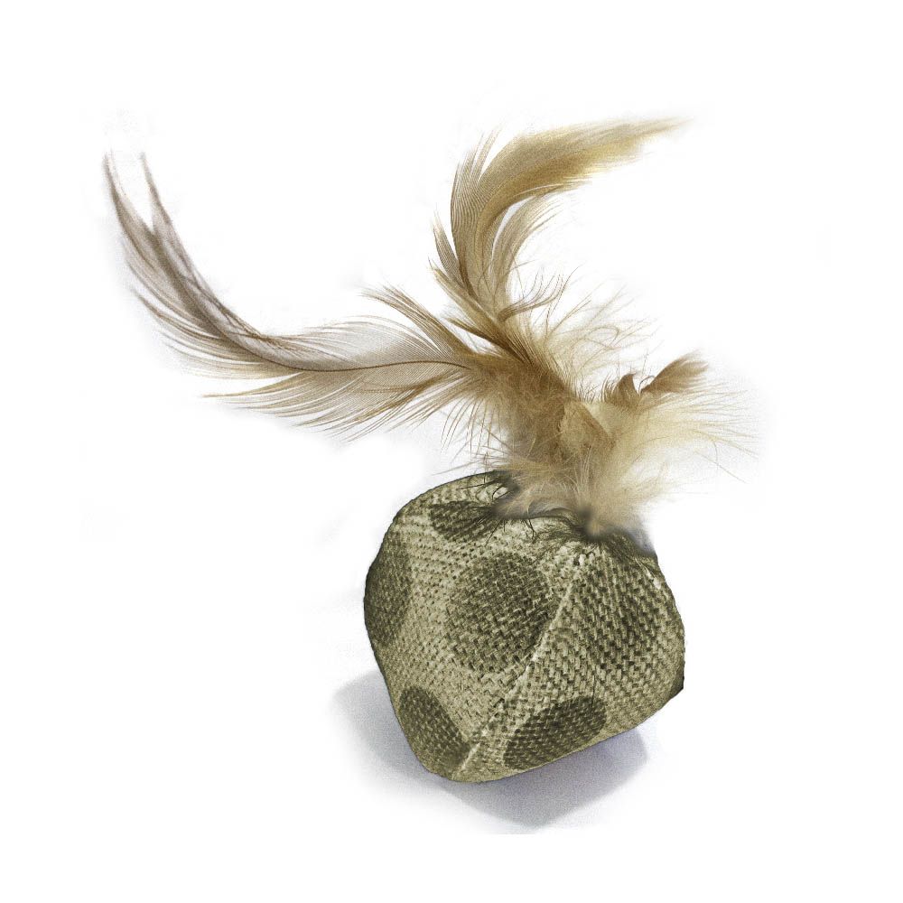 croci-balle-jouet-chat-plume-herbe-chat-7-cm image 2