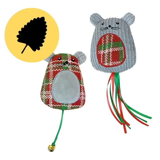 croci-xmas-scottish-mice-jouet-chat-souris-herbe image 1
