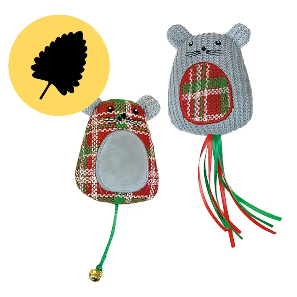 croci-xmas-scottish-mice-jouet-chat-souris-herbe image 1