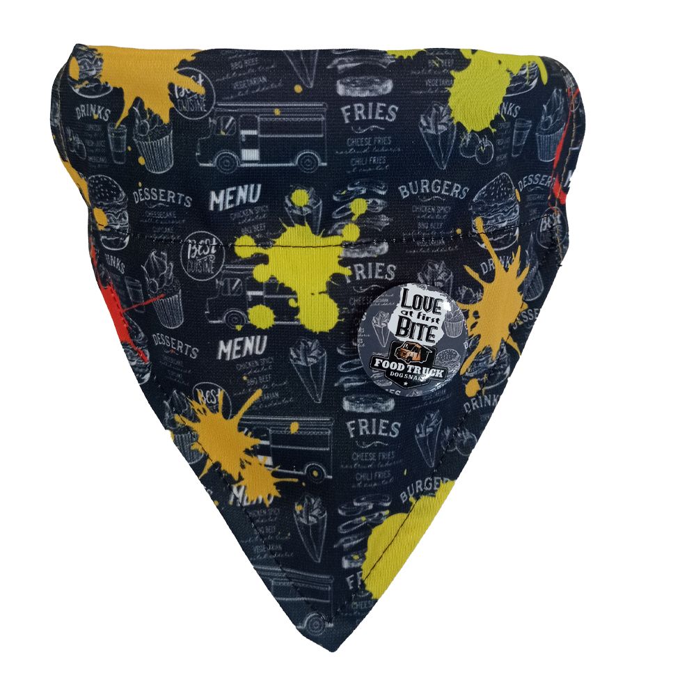 croci-foodtruck-bandana-chien-r-versible-broche-20x16 image 5