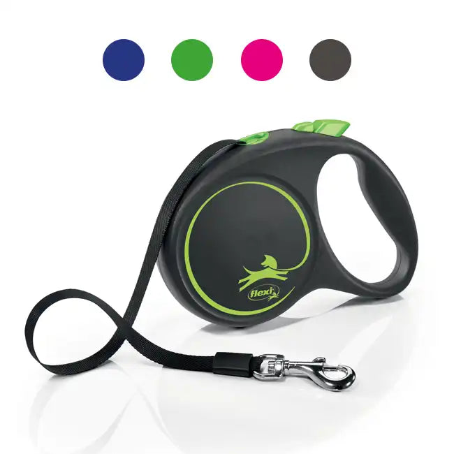 flexi-black-design-laisse-chien-enrouleur-sangle-5-m image 1