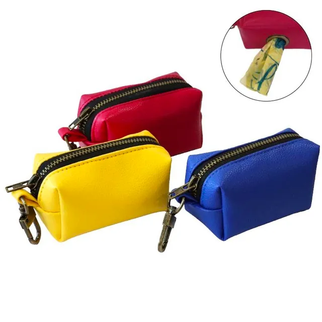 croci-trendy-distributeur-sacs-chien-simili-cuir-8x4-cm image 1