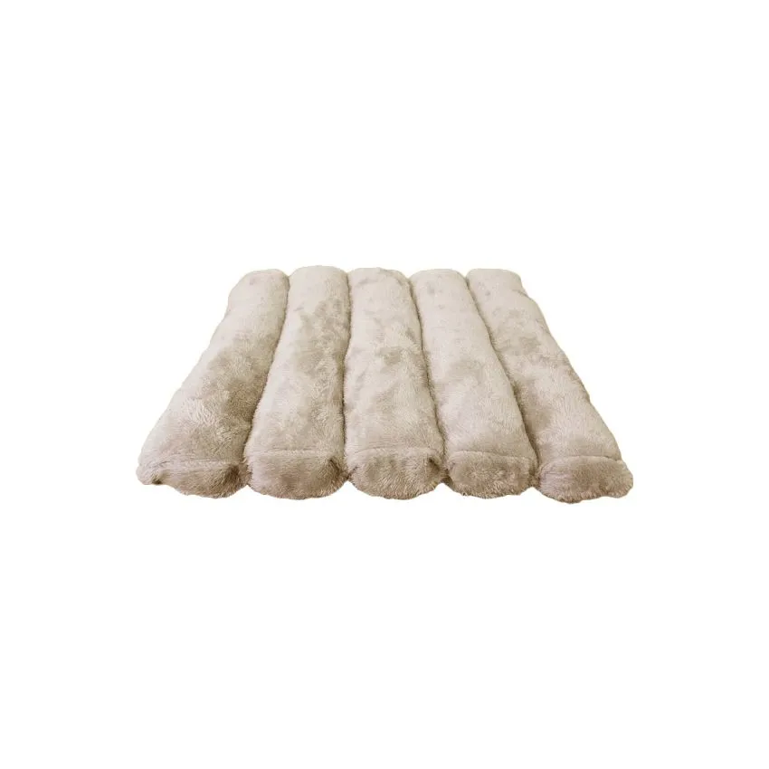 croci-bobby-feather-matelas-chien-chat-beige-50x35x6-cm image 1
