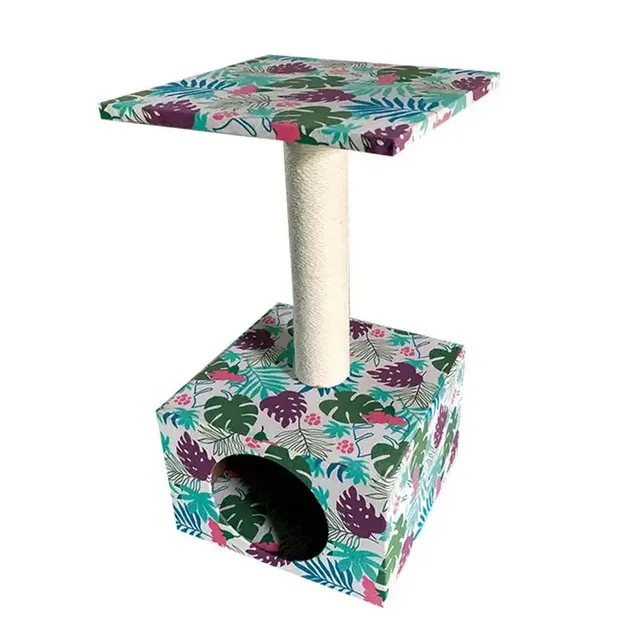 croci-tropical-cave-arbre-chat-maison-et-plateforme image 1