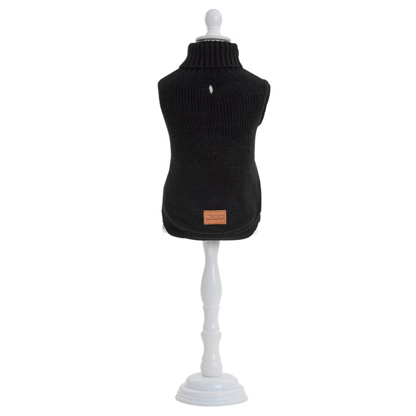croci-stockholm-pull-pour-chien-noir-chaud-hiver image 1